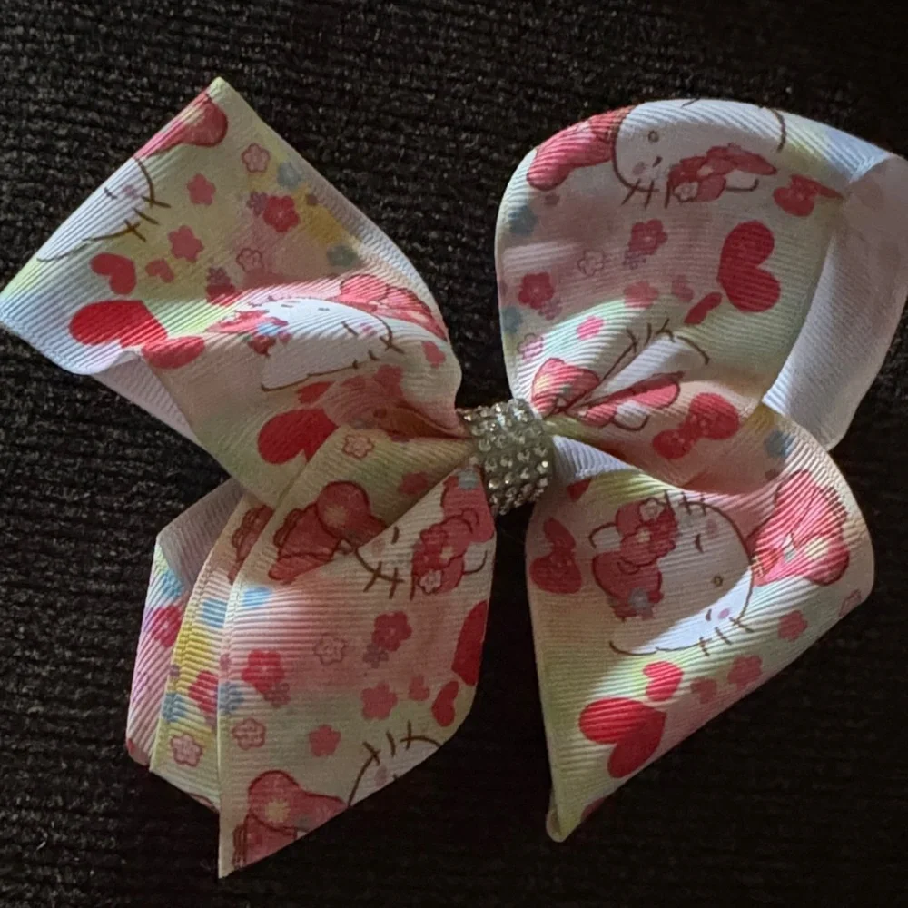Hello Kitty Hearts New Cute Pink Bow for Kids